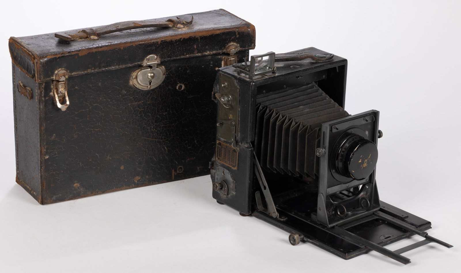 ANTIQUE FOLMER & SCHWING TOP HANDLE SPEED GRAPHIC CAMERA (1 of 6)