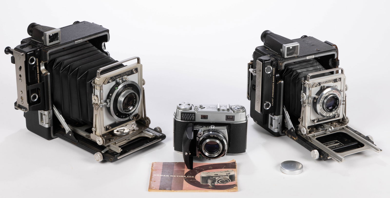 ASSORTED ANTIQUE / VINTAGE CAMERAS, LOT OF THREE (1 of 4)