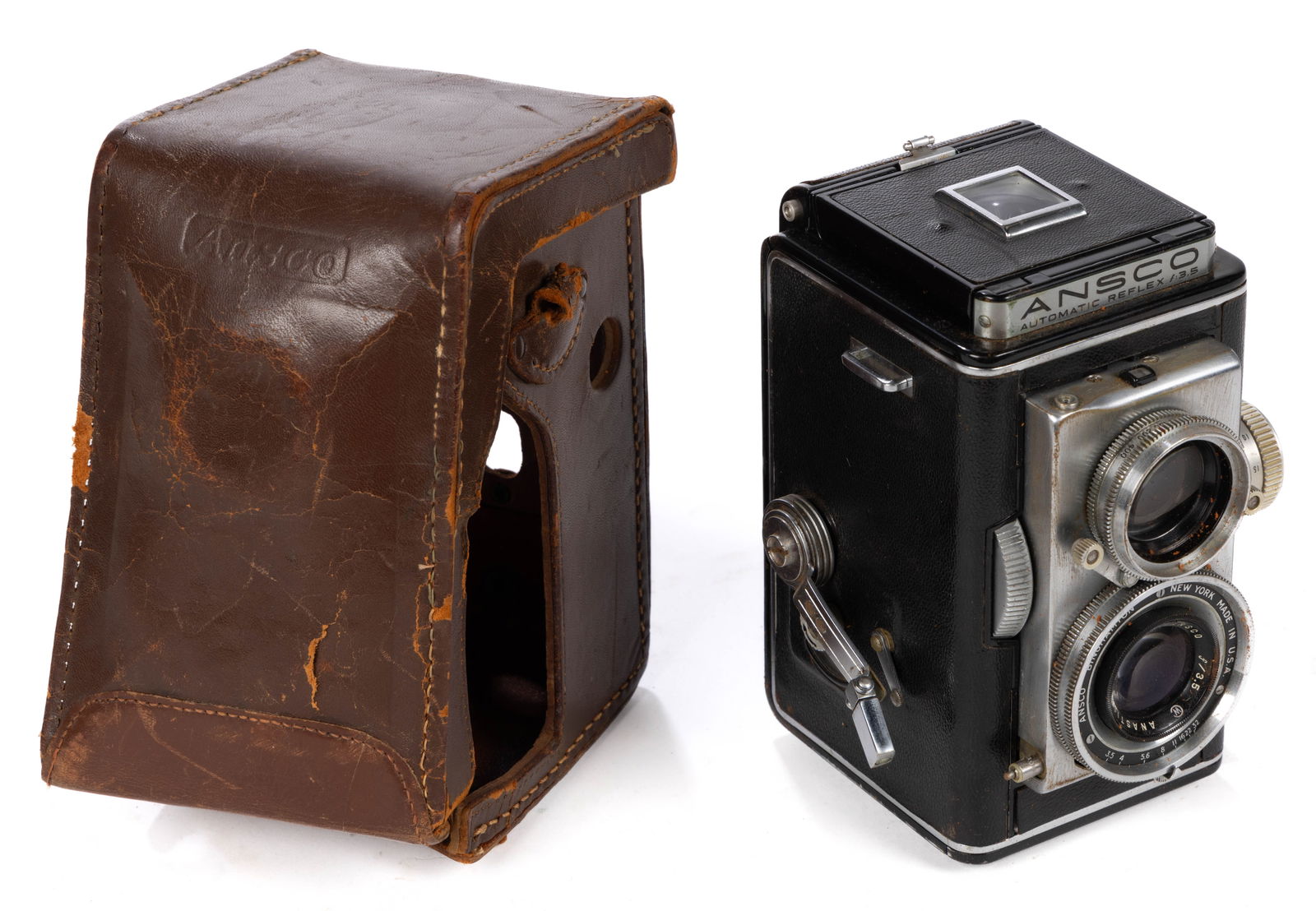 ANTIQUE ANSCO AUTOMATIC REFLEX TLR CAMERA (1 of 3)