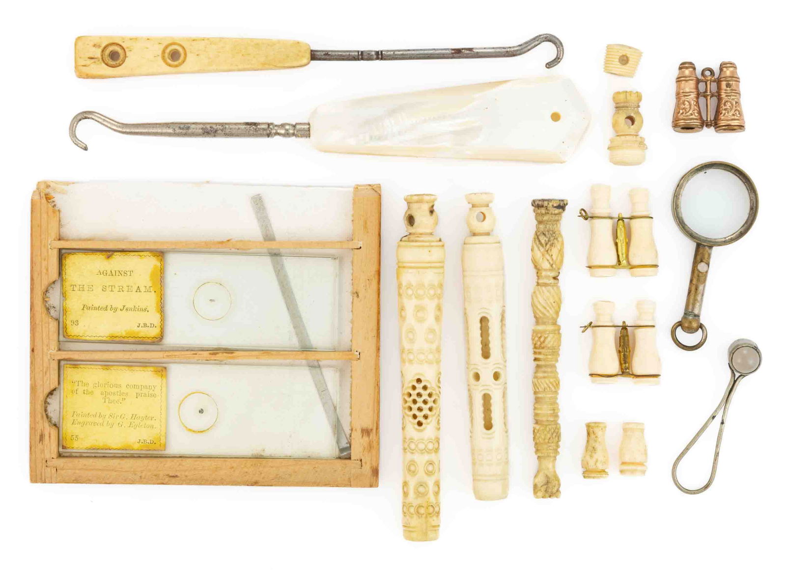 ANTIQUE / VINTAGE STANHOPE AND OTHER ARTICLES, LOT OF 16 (1 of 1)