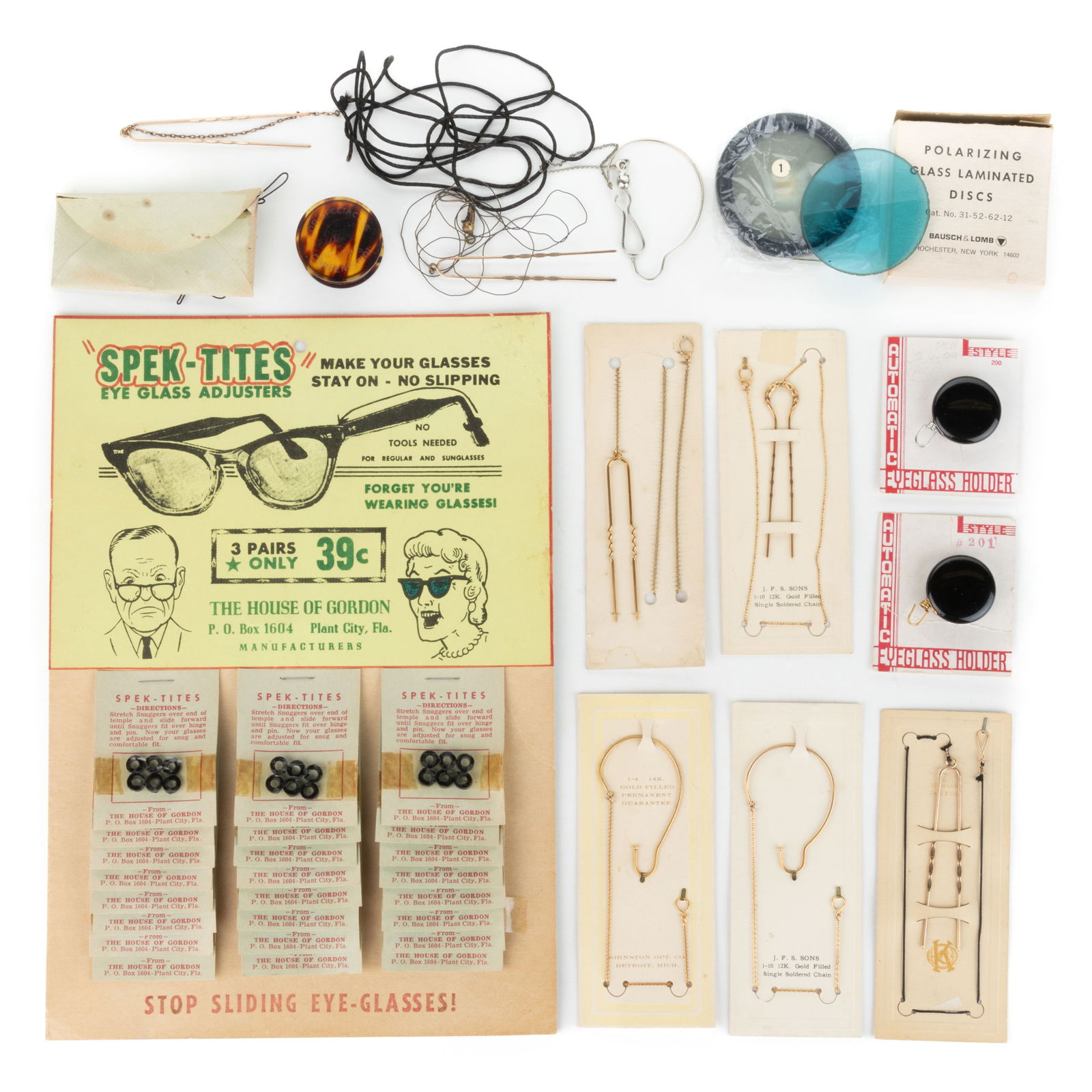 ASSORTED EYEGLASS HOLDERS / CHAINS / ACCESSORIES, UNCOUNTED LOT (1 of 1)