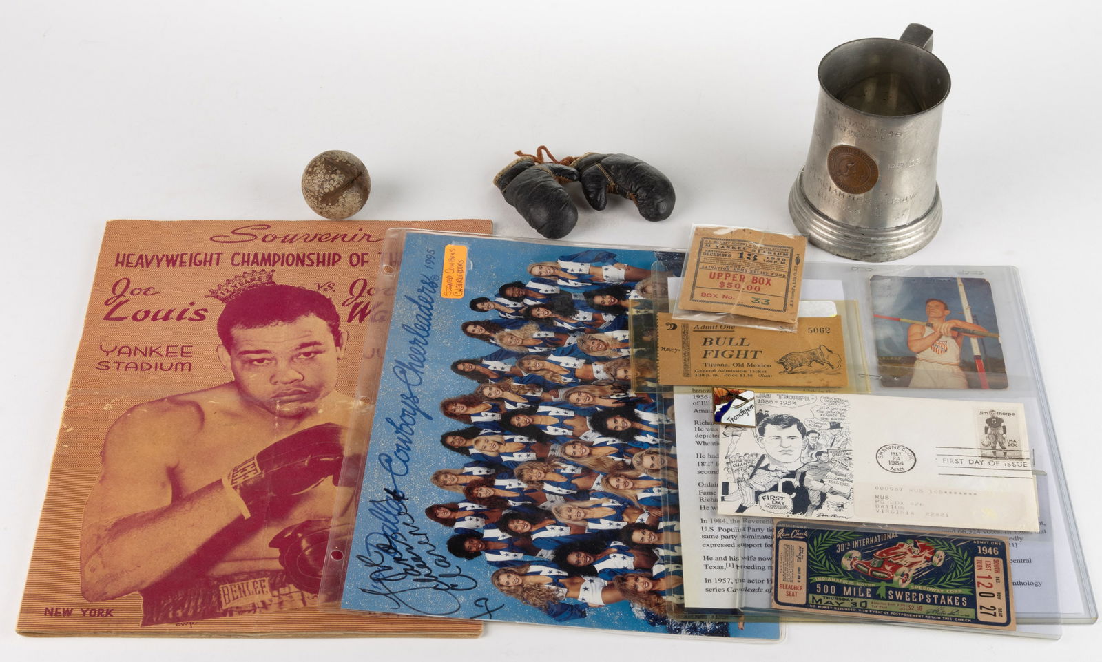 ASSORTED SPORTS MEMORABILIA, LOT OF 11 (1 of 1)