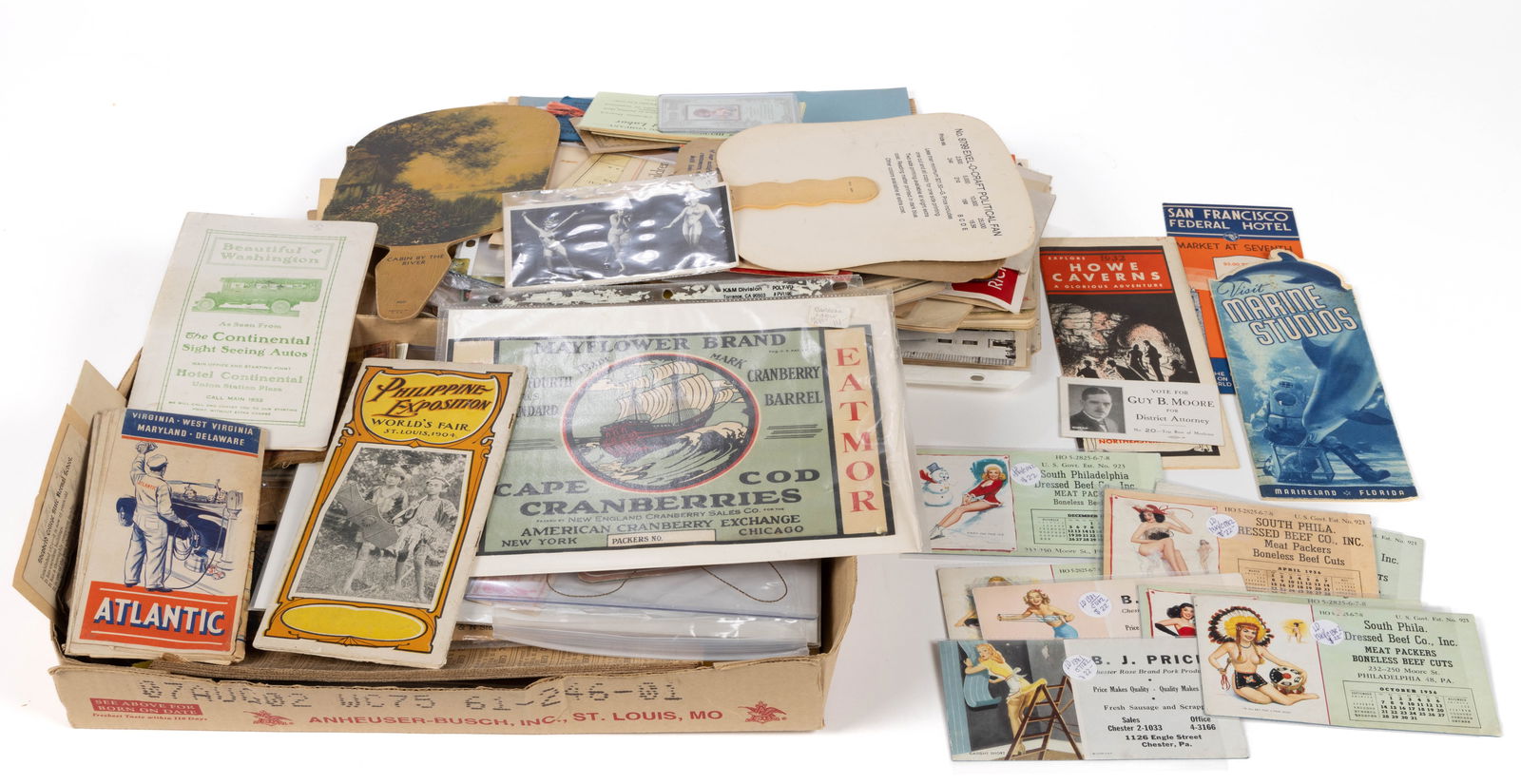 ASSORTED ADVERTISING / EPHEMERA, LARGE UNCOUNTED LOT (1 of 1)