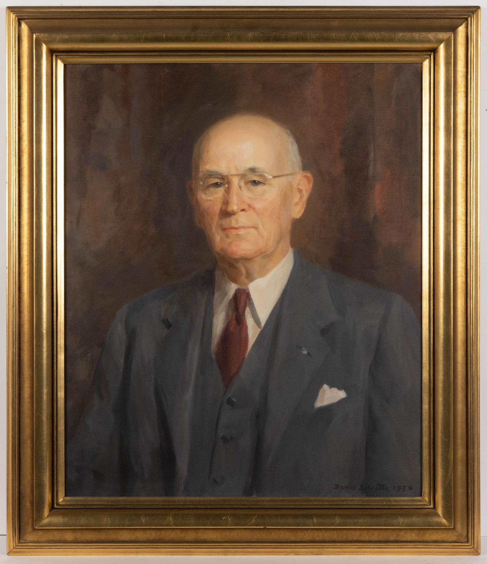 DAVID SILVETTE (VIRGINIA, 1909-1992) PORTRAIT OF FRANK TYREE BATES, JR. (HENRICO COUNTY, VA (1 of 5)