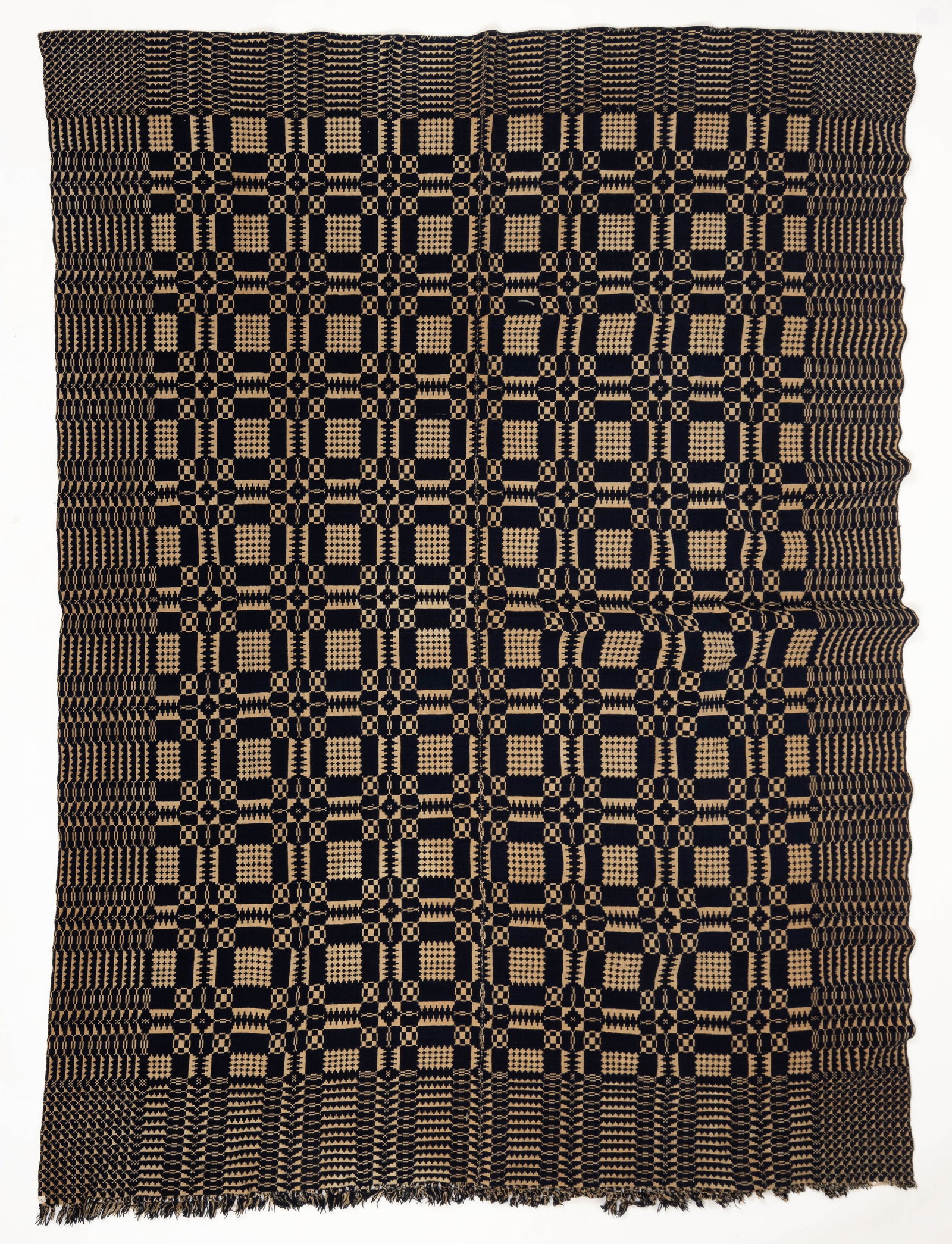 AMERICAN DOUBLE WEAVE COVERLET (1 of 4)