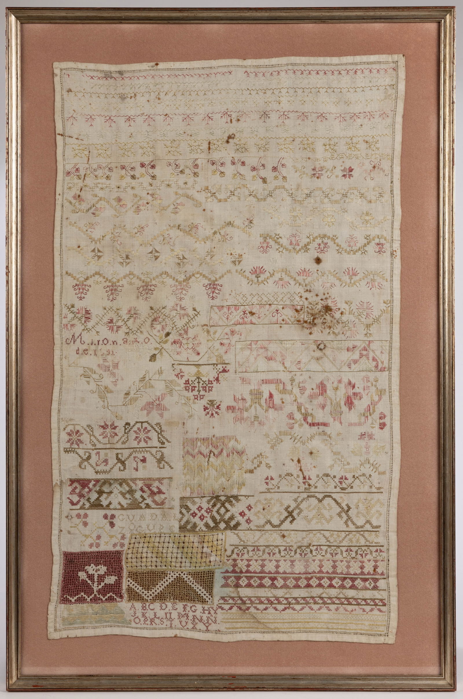 SPANISH EMBROIDERY / NEEDLEWORK SAMPLER (1 of 4)