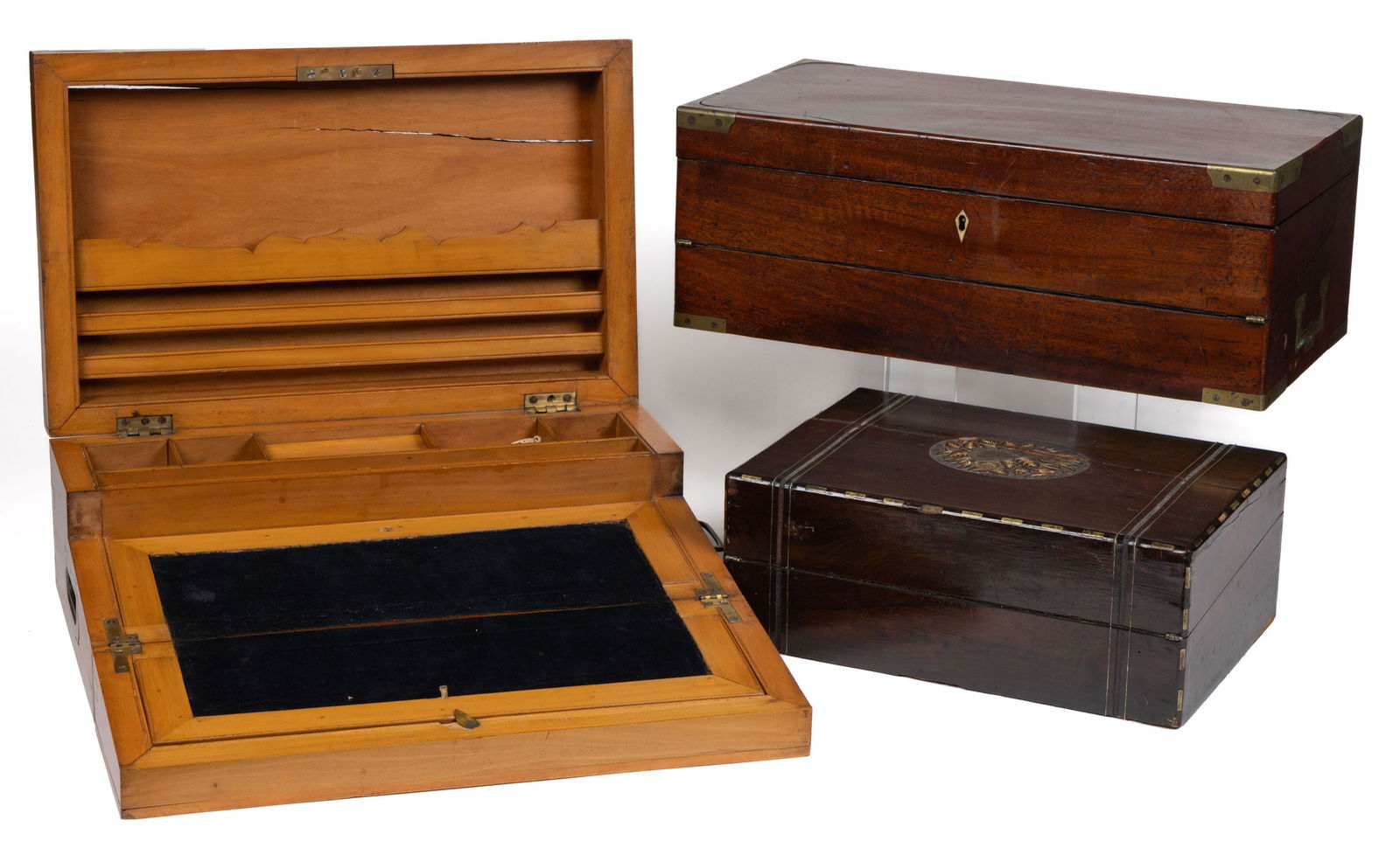 ASSORTED WOODEN LAP DESKS, LOT OF THREE (1 of 11)