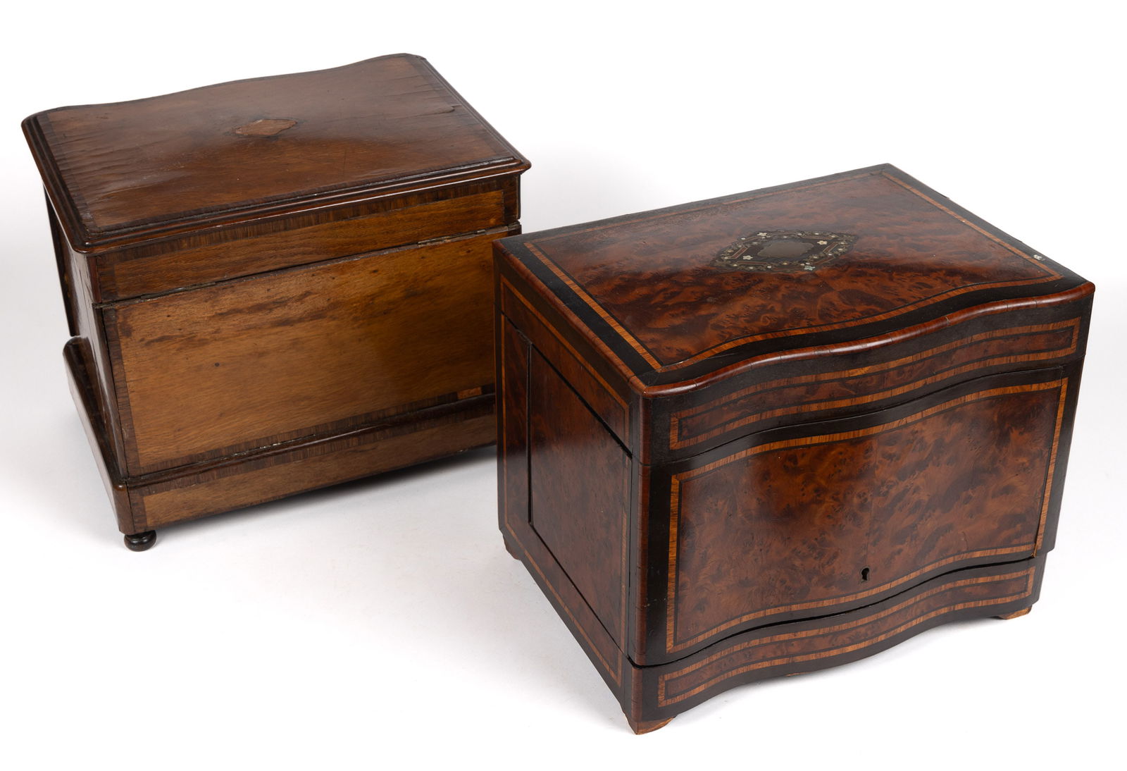 CONTINENTAL CAVE A LIQUEUR / TANTALUS BOXES, LOT OF TWO (1 of 7)