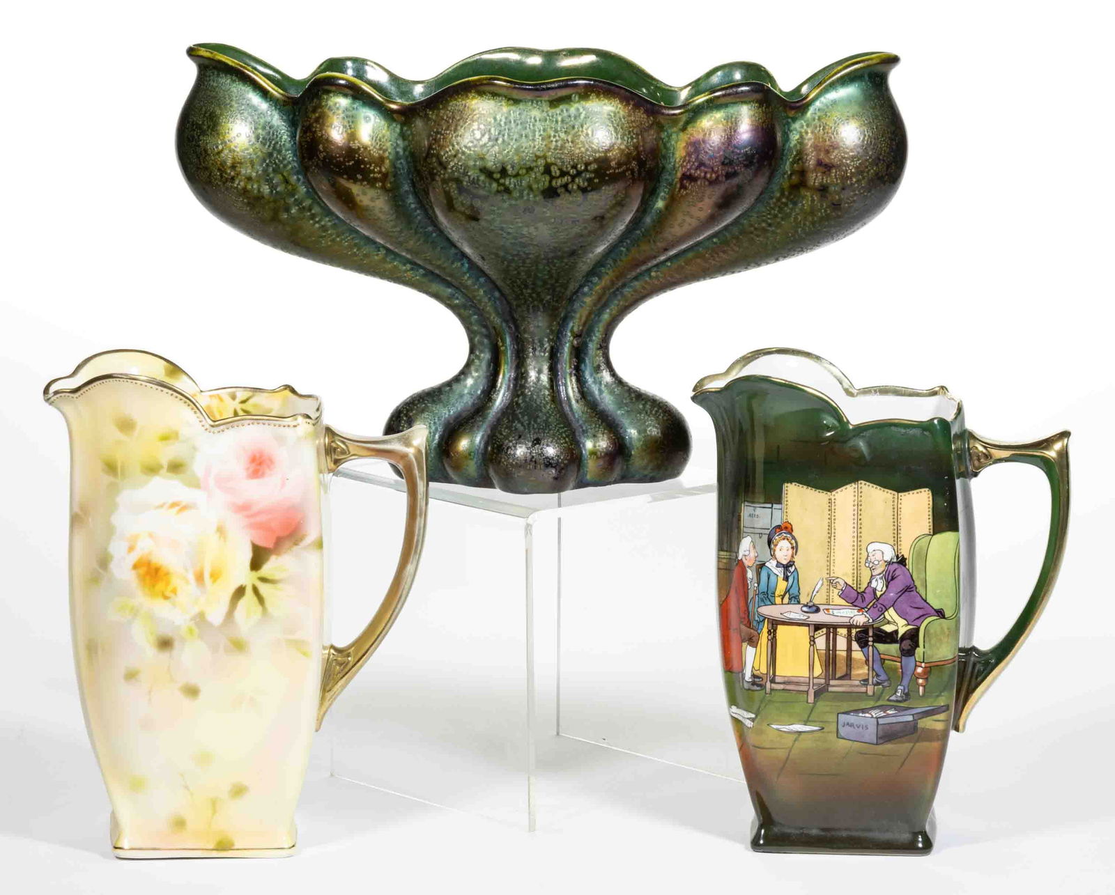 CONTINENTAL / GERMAN CERAMIC ARTICLES, LOT OF THREE (1 of 1)