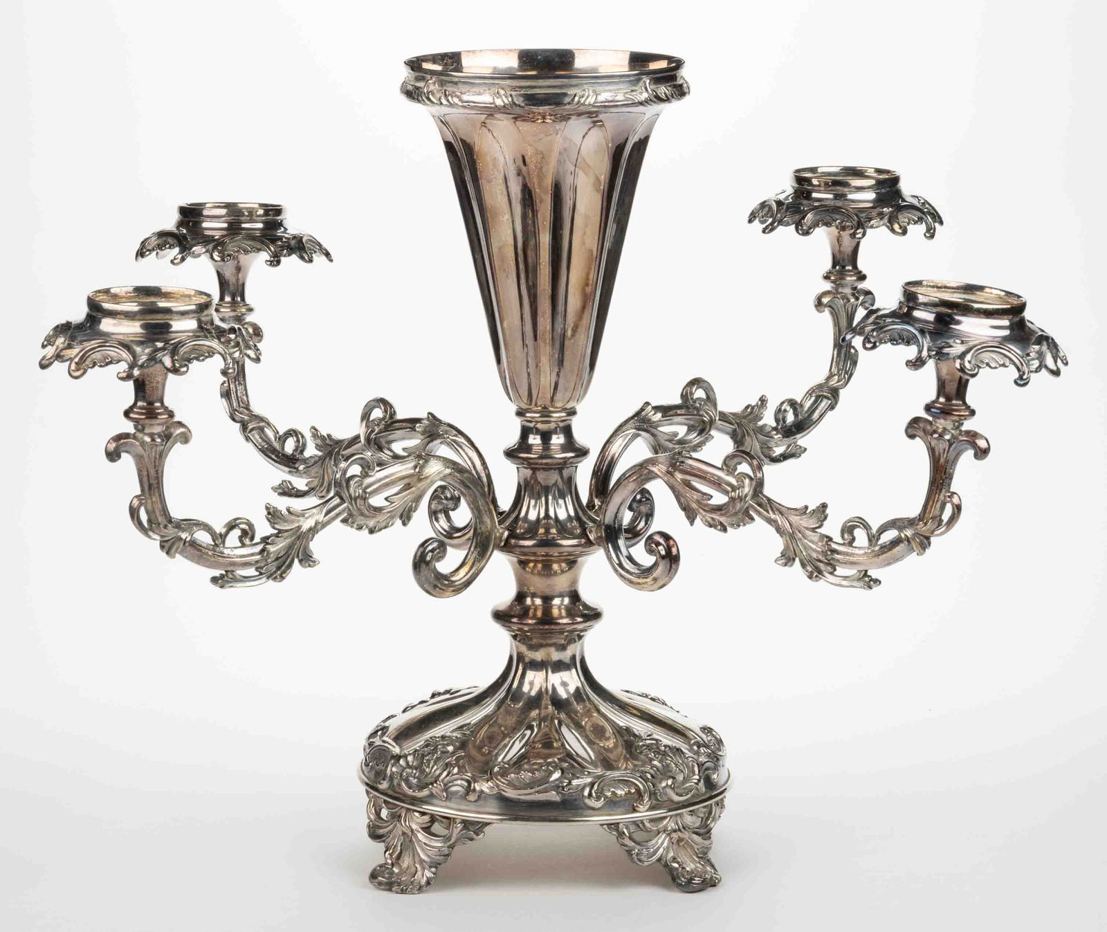 VICTORIAN SILVER-PLATED EPERGNE (1 of 1)