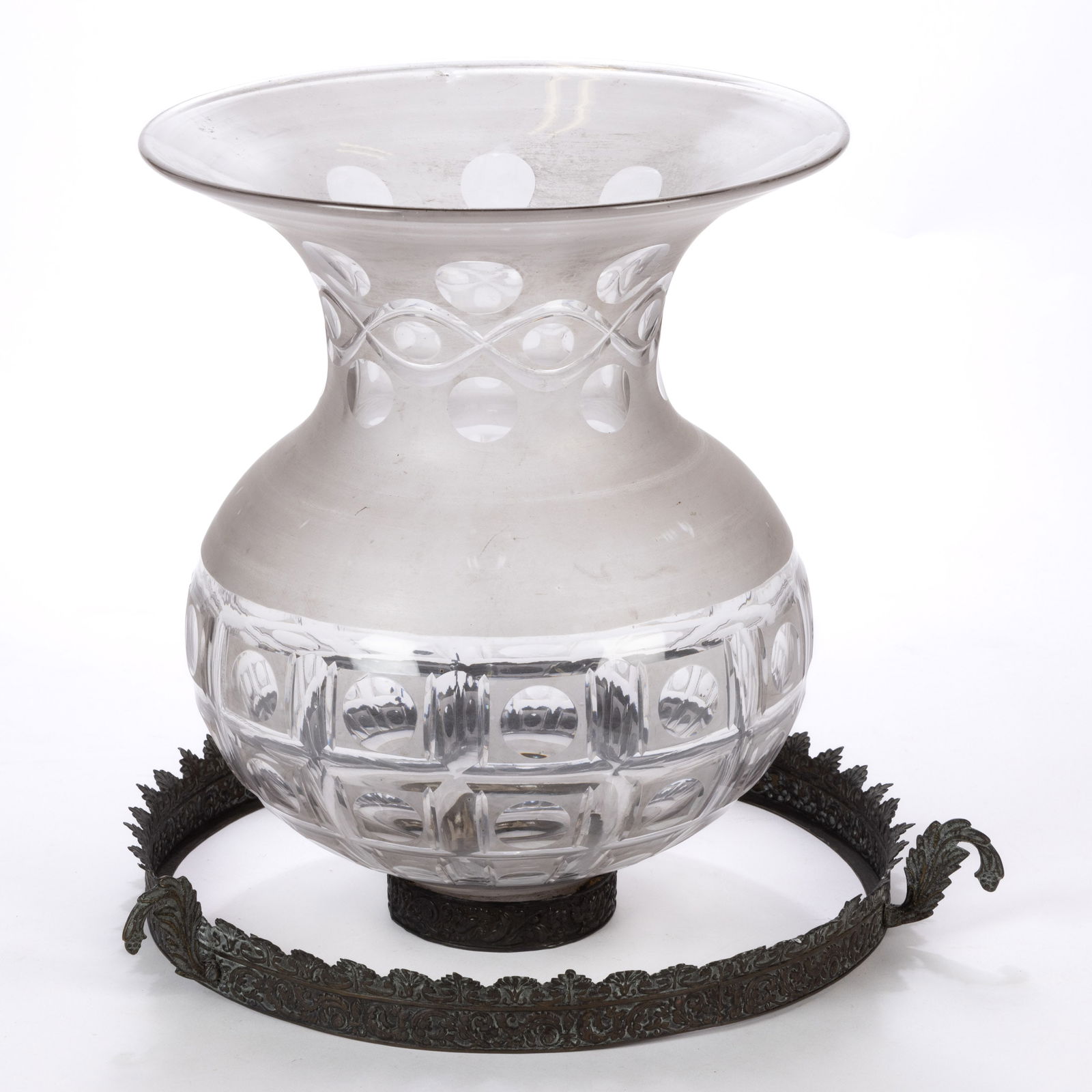 MONUMENTAL CUT HANGING HALL LAMP SHADE (1 of 1)