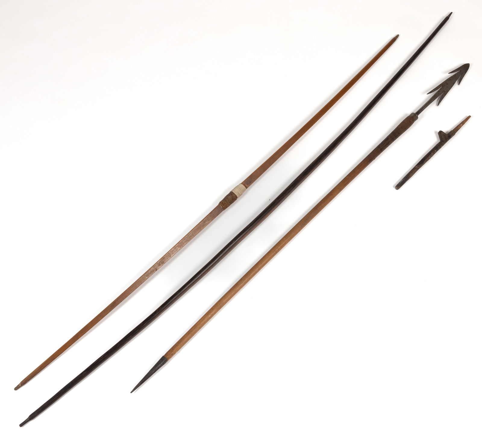 ASSORTED FILIPINO IGOROT AND OTHER WOOD ARTICLES, LOT OF FOUR (1 of 3)