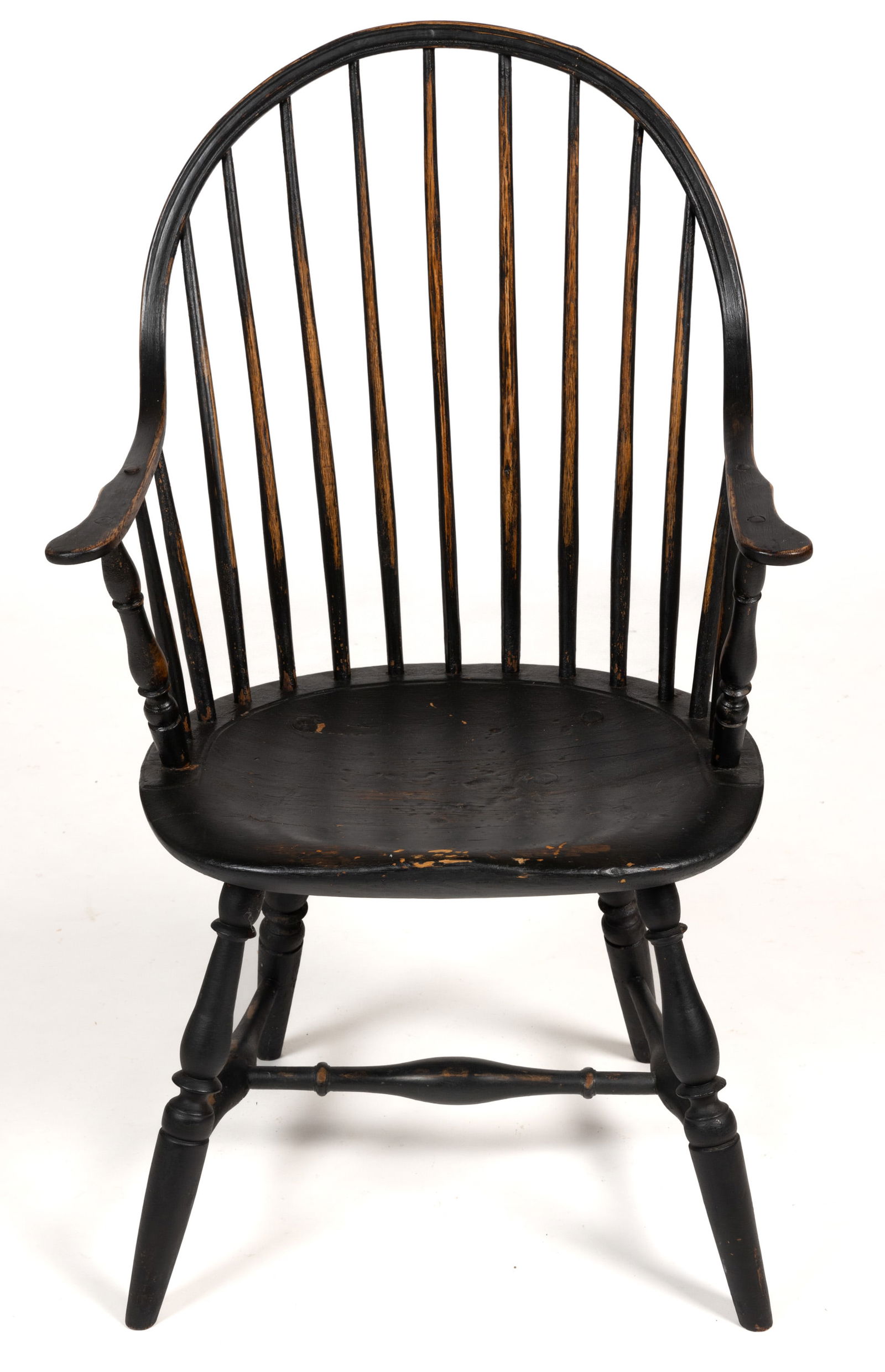 AMERICAN PAINTED CONTINUOUS ARM WINDSOR ARMCHAIR (1 of 3)