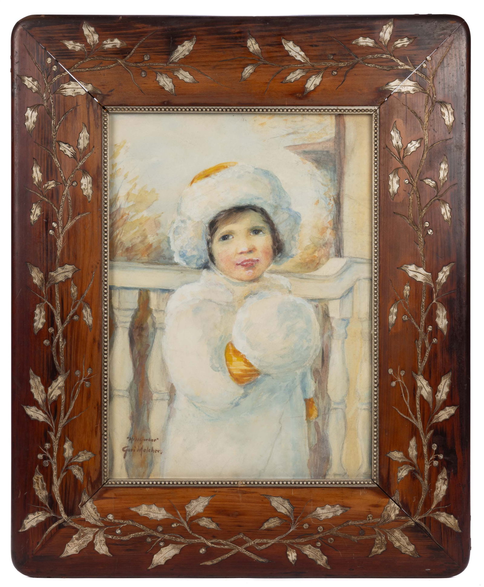 JULIUS GARI MELCHERS (AMERICAN, 1860-1932) PORTRAIT OF A GIRL (1 of 6)