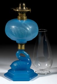 ATTERBURY SWAN KEROSENE STAND LAMP