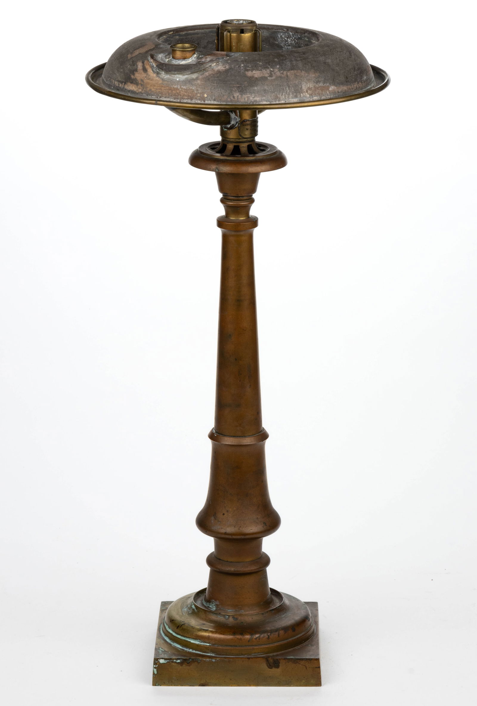 WILLIAM CARLETON BRASS / BRONZE SINUMBRA STAND LAMP (1 of 3)
