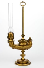 PLUME & ATWOOD SINGLE-ARM HARVARD STUDENT LAMP