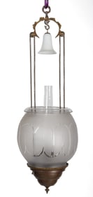 JULIUS C. IVES HANGING SUSPENSION HALL LAMP