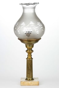 CORNELIUS & CO. BRASS SOLAR STAND LAMP