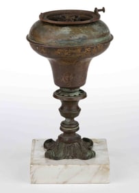 BRASS / BRONZE ARGAND STAND LAMP
