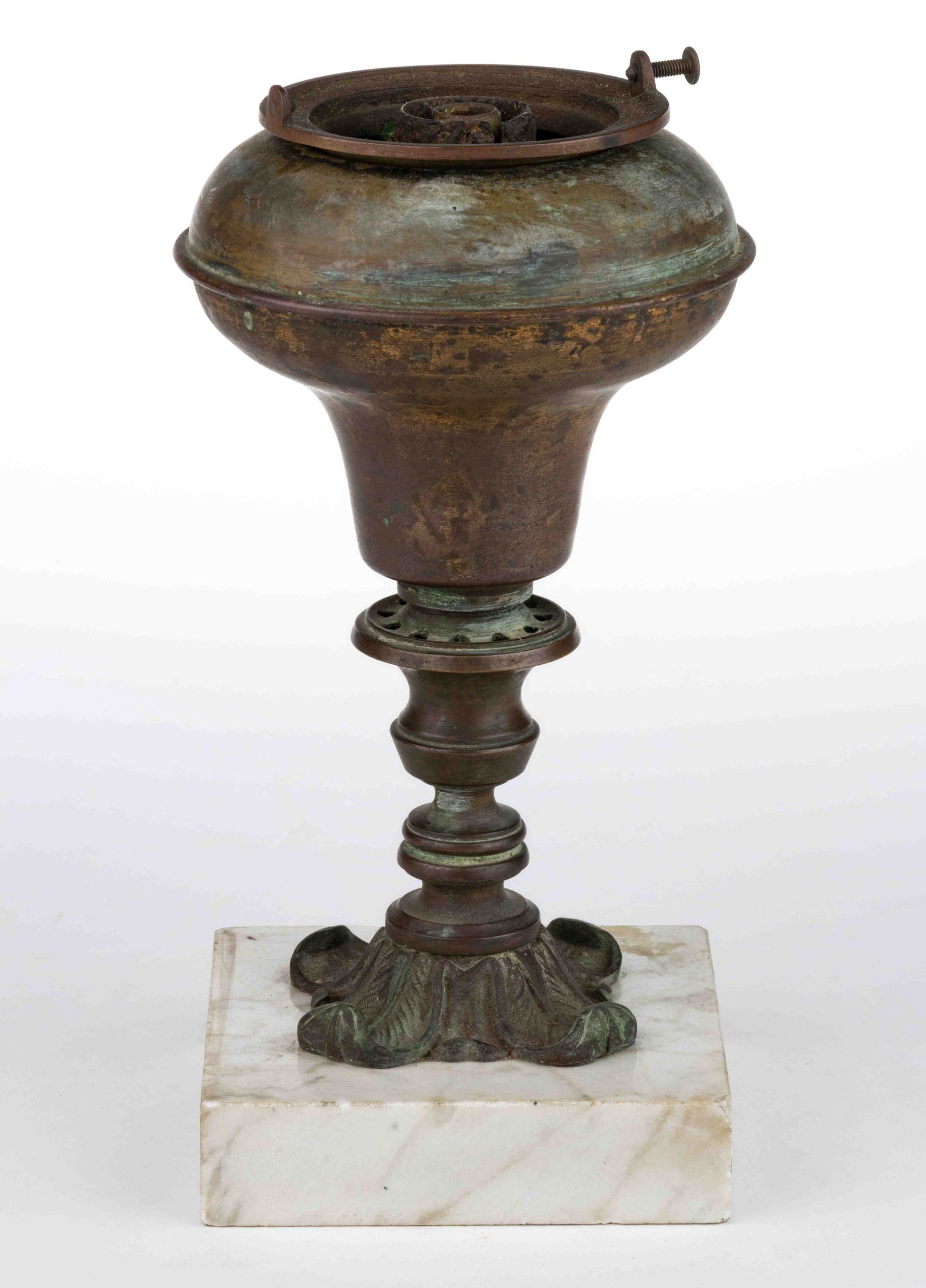 BRASS / BRONZE ARGAND STAND LAMP (1 of 1)