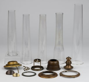 ASSORTED ASTRAL / SOLAR / AND RELATED LIGHTING ARTICLES, UNCOUNTED LOT