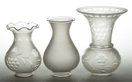 ASSORTED ARGAND, SOLAR AND OTHER LAMP SHADES, LOT OF THREE