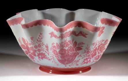 MT. WASHINGTON CAMEO GLASS LAMP SHADE