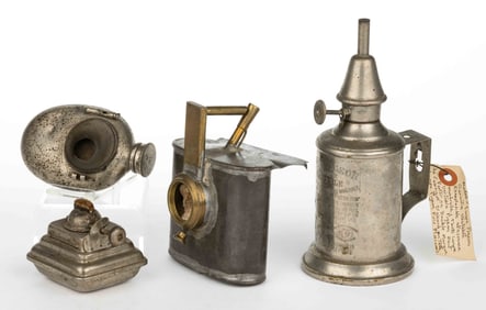 ASSORTED METAL LAMPS, LOT OF FOUR