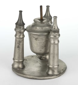 PEWTER FLUID CIGAR LIGHTER / LAMP