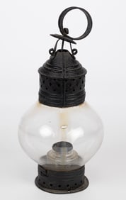 SHEET-IRON PIERCED AND PUNCHED ONION LANTERN