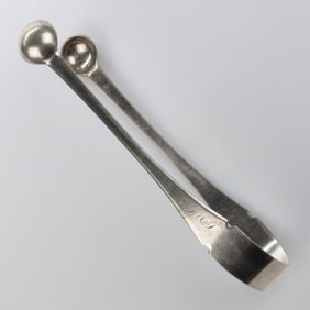 ASA BLANCHARD, LEXINGTON, KENTUCKY COIN SILVER SUGAR TONGS