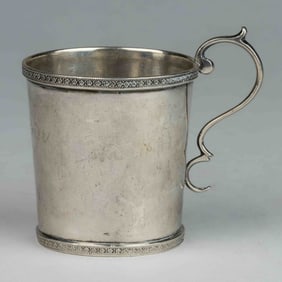 POINDEXTER, LEXINGTON, KENTUCKY COIN SILVER CHILD'S MUG