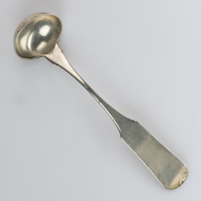 ASA BLANCHARD, LEXINGTON, KENTUCKY COIN SILVER CREAM LADLE
