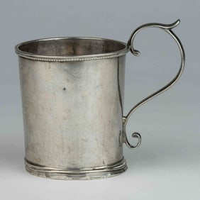 A.H. FUCHSEL, ALEXANDRIA, VIRGINIA COIN SILVER MUG