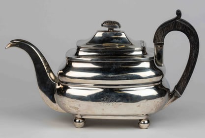 NEW YORK CITY, NEW YORK COIN SILVER TEAPOT