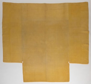 EARLY AMERICAN WORSTED WOOL WHOLE-CLOTH QUILTED BEDCOVER