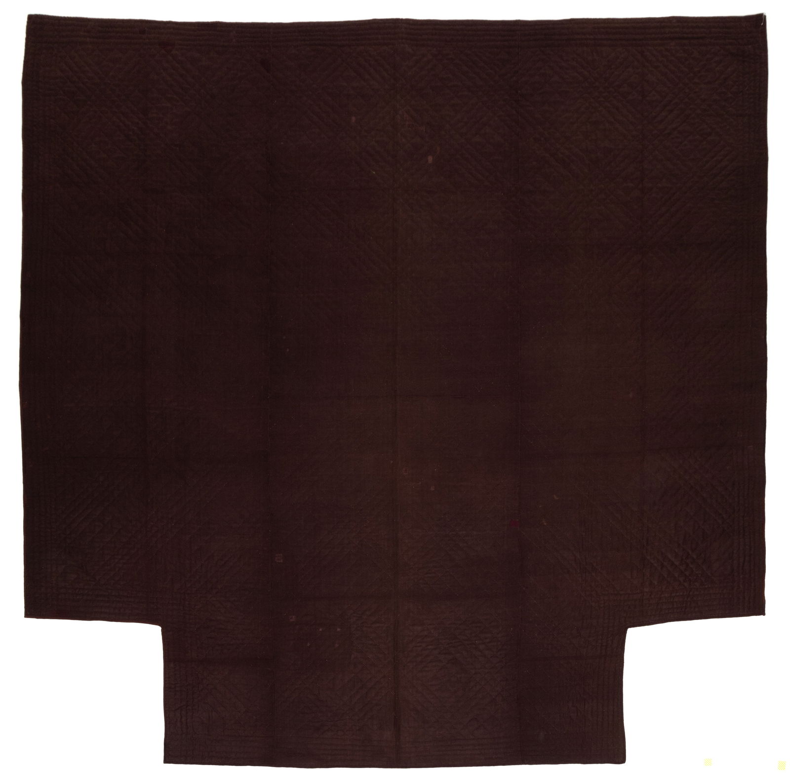 EARLY AMERICAN WOOL WHOLE-CLOTH QUILTED BEDCOVER (1 of 4)