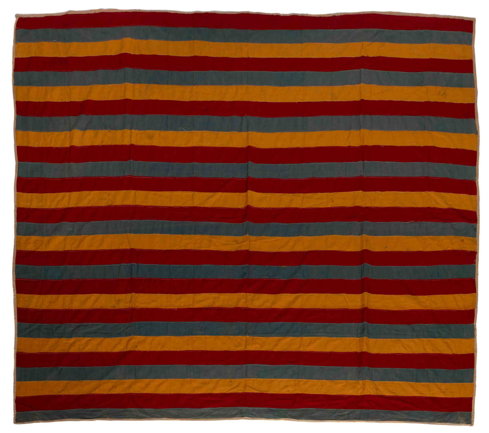 MID-ATLANTIC "BARS / JOSEPH'S COAT" PIECED QUILT (1 of 7)