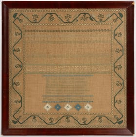 COASTAL MAINE ATTRIBUTED NEEDLEWORK SAMPLER