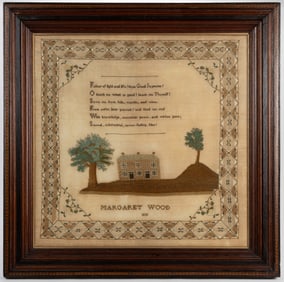 BRITISH PICTORIAL NEEDLEWORK SAMPLER