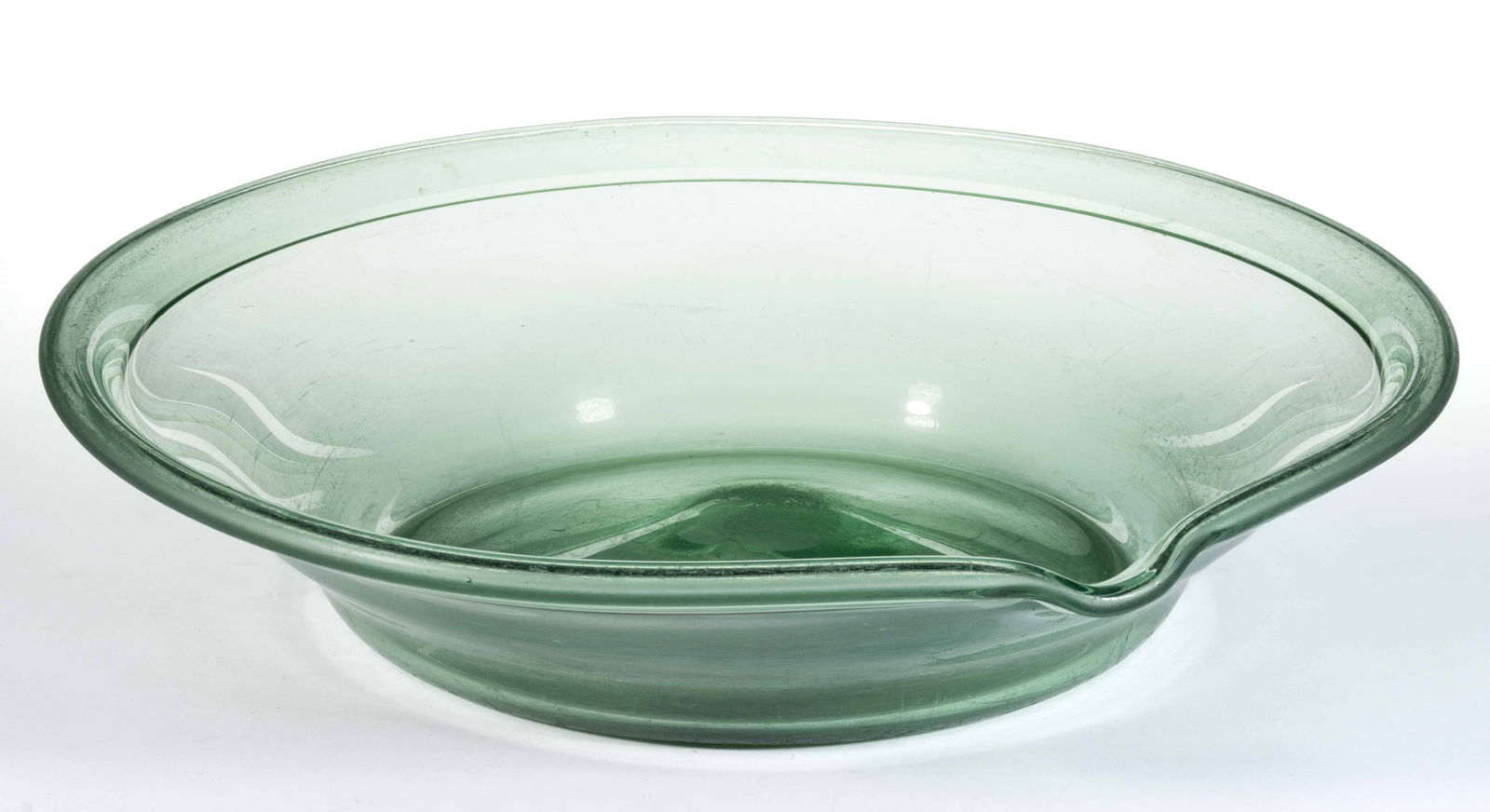 FREE-BLOWN GLASS LARGE PAN (1 of 2)