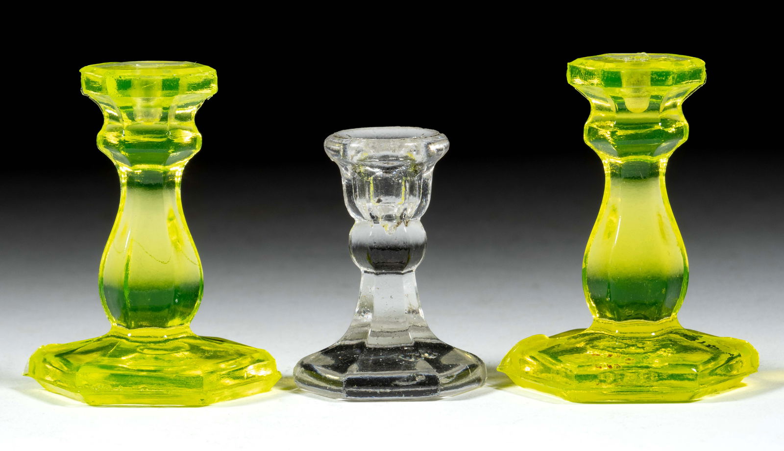 PRESSED HEXAGONAL TOY CANDLESTICK (1 of 1)