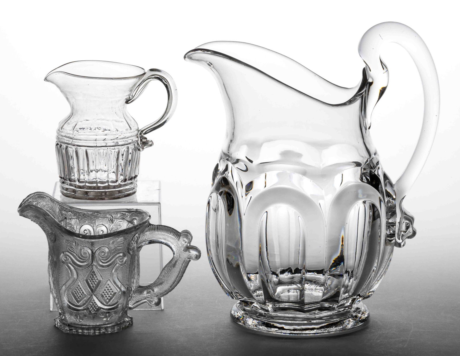 ASSORTED GLASS ARTICLES, LOT OF THREE (1 of 1)