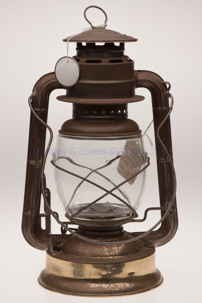 DIETZ "NO. 2 D-LITE" BRASS AND SHEET IRON COLD BLA: DIETZ "NO. 2 D-LITE" BRASS AND SHEET IRON COLD BLAST TUBULAR LANTERN, bail handle, cover embossed "DIETZ", one tube marked with various patent dates, font embossed "DIETZ N.Y.-U.S.A." and reverse "*NO