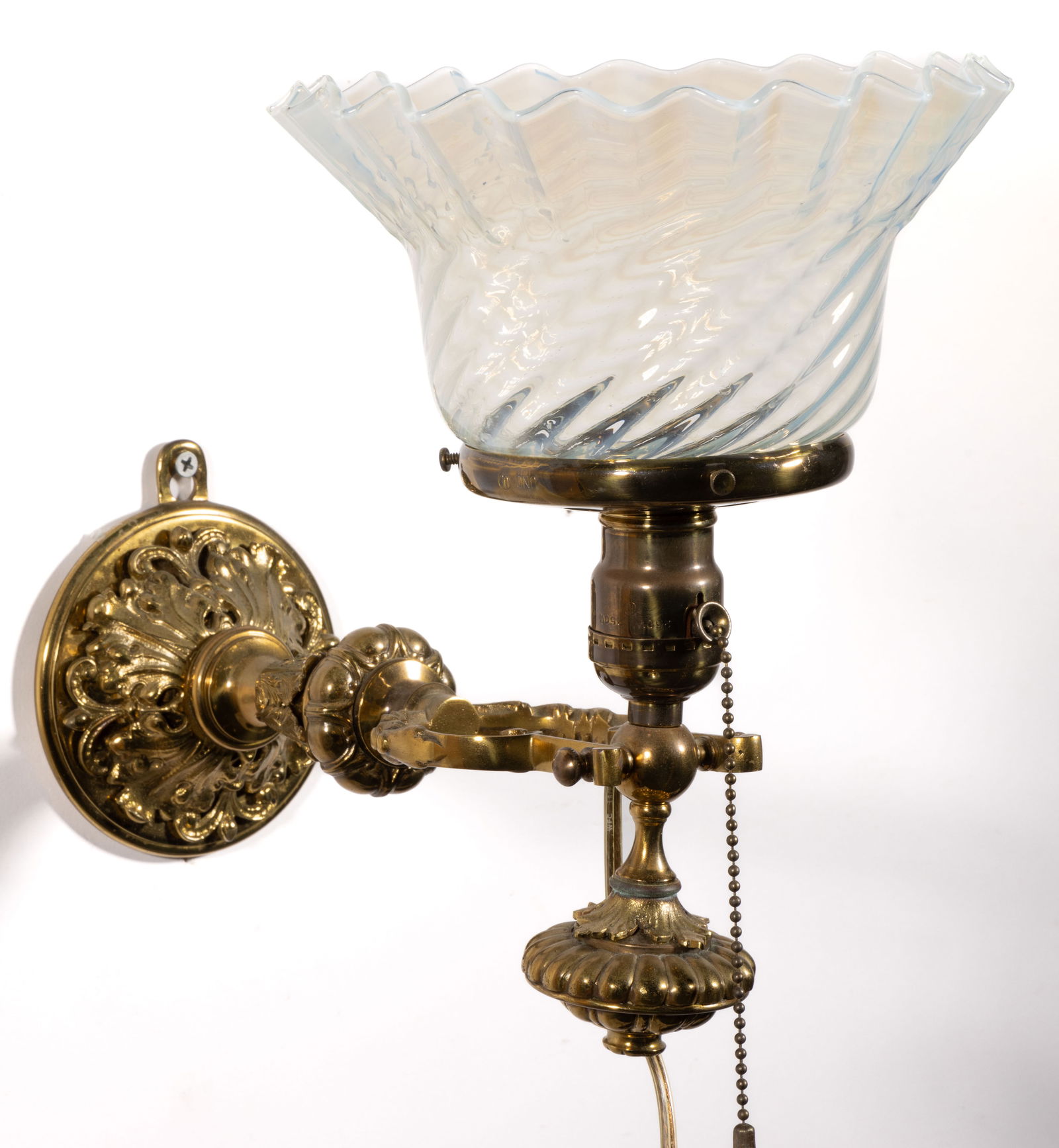 CAST-BRASS SINGLE-ARM WALL SCONCE (1 of 1)