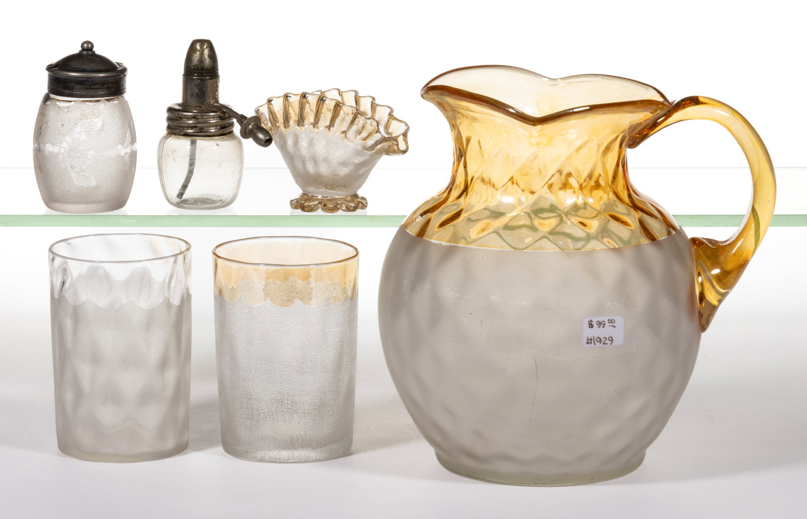 POMONA GLASS ARTICLES, LOT OF FIVE (1 of 1)