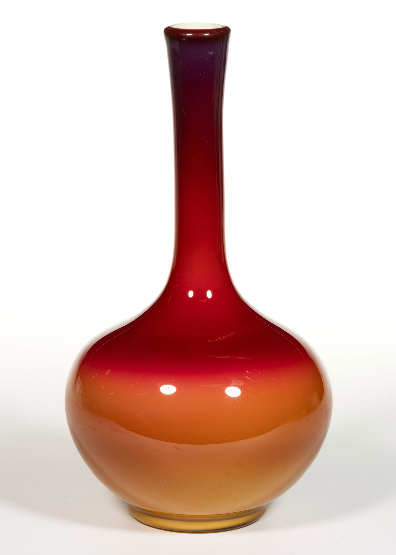 HOBBS CORAL (OMN) / PEACH BLOW NO. 13 VASE (1 of 1)