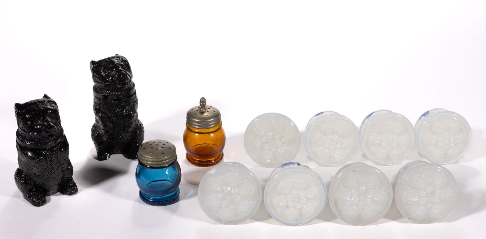 ASSORTED EARLY GLASS ARTICLES, LOT OF 12 (1 of 1)