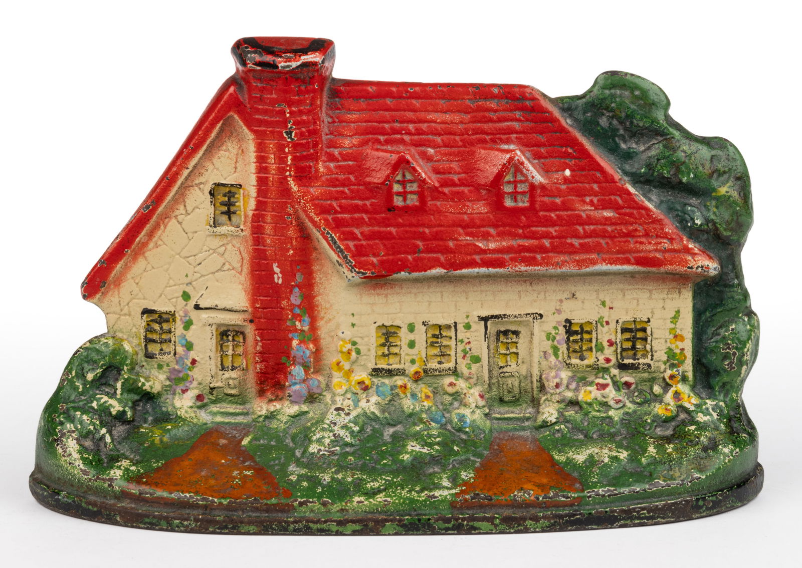 L. A. C. S. CAST-IRON FIGURAL CAPE COD COTTAGE DOORSTOP (1 of 2)